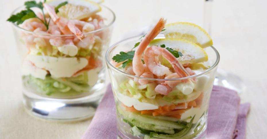 Салат с креветками - статьи Атлант